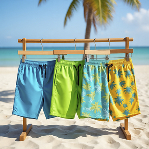 Short de bain pour homme Short de bain à séchage rapide pour la plage Short d'été avec logo personnalisé pour le surf à la piscine-pour la fête ou le sport - Product Image 3