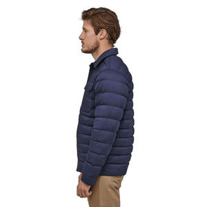 Veste matelassée légère en polyester pour homme, col montant, fermeture éclair intégrale, chaude, imperméable, veste de travail, coupe-vent pour l'extérieur - Product Image 2
