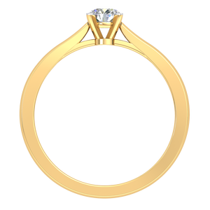 Anillo Clásico Elegante de Oro de 9K para Mujer con Diamante Cultivado en Laboratorio de 0.24 Quilates, Claridad VS, Color EF, Certificado IGI, Joyería de Compromiso de Lujo - Product Image 3