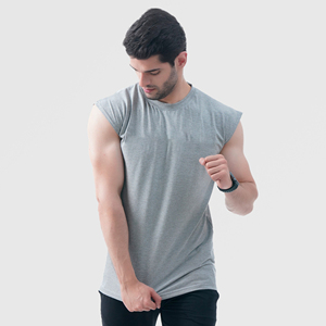 Camiseta sin Mangas de Algodón con Canalé para Hombre, Verano 2025, Logotipo Personalizado, Deportiva Básica, para Gimnasio, Servicio OEM, Categoría Camisetas Interiores - Product Image 2