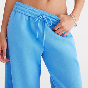 2025 recién llegado 100% algodón ligero pantalones de chándal de pierna ancha para mujer ropa de calle transpirable Hip Hop Joggers para mujeres - Product Image 5