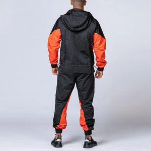 Conjunto de ropa deportiva para hombre de 2 piezas con logotipo personalizado, pantalones de chándal de poliéster 100% cortavientos, ropa de entrenamiento de invierno, conjunto de Sudadera con capucha de primavera - Product Image 2