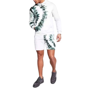 Unisex Breathable 100% Cotton Fleece High Quality Fitness Shorts Short Hoodie <b>Set</b> Autumn Gym Wear Casual Wholesale Tracksuit <b>Set</b> - Product Image 1