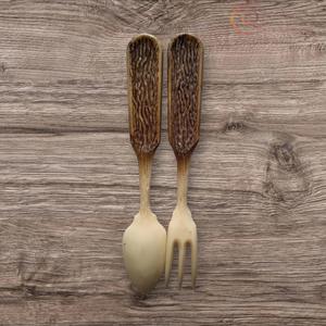 Juego de Cubiertos de Madera Hecho de Madera Renovable, Alternativa Ecológica a los Utensilios de Plástico - Product Image 1