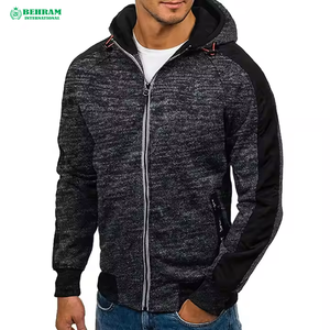 Sweat à capuche zippé classique rouge uni personnalisé unisexe, le meilleur streetwear, fermeture éclair intégrale, 100% coton molletonné French Terry, haute qualité - Product Image 5