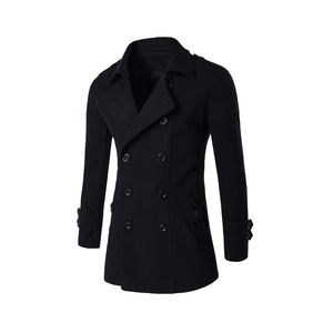 Gabardina Entallada para Hombre, Abrigo Largo Moderno, Chaqueta de Moda de Invierno - Product Image 5