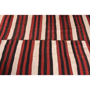 Traditional <b>Red</b> Black Patchwork <b>Wool</b> Rug 4.8 X 10.1ft Large Area Turkish Rectangle Hallway for Teen Latex for Room Bedside Use - Product Image 5