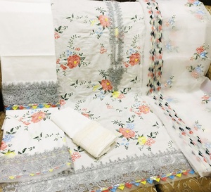 ชุดแต่งงานแบบดั้งเดิมของผู้หญิงชุดแต่งงานแบบดั้งเดิม3ชิ้นชุดเย็บปักด้วยผ้าไหม salwar 2022ล่าสุด - Product Image 5