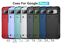 Coque de téléphone robuste hybride PC TPU 2-en-1 antichoc au design populaire, compatible avec plusieurs marques : Google Pixel 8, Motorola, Redmi, légère