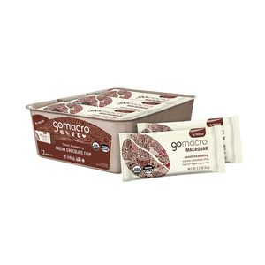 Barras de Proteína Veganas Orgánicas GoMacro MacroBar - Chocolate con Chispas de Moca (Barras de 2.3 Onzas, Paquete de 12) - Product Image 3