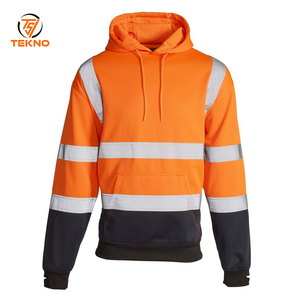 Sudadera con capucha de seguridad de alta visibilidad personalizada de alta calidad 2025 con tiras reflectantes Diseño ligero para trabajos de construcción Servicio OEM - Product Image 1