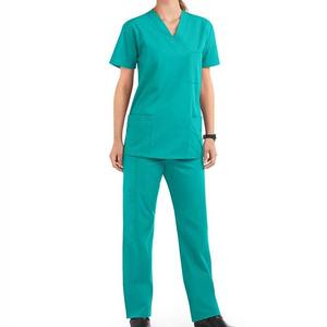 Hospital médico hombres Doctor Scrub trajes para hombres elásticos desgaste Scrubs enfermería uniformes quirúrgicos conjuntos para hombres - Product Image 5
