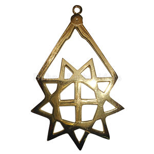 JOAQUIN DE MAISONNIERE DE L'ORDRE ROYAL DE ÉCOSSE, BIJOUX DE MAISONNIERE POUR ÉTOLE CRIMSON - COULEUR DORÉE, VÊTEMENT CÉRÉMONIEL - Product Image 5