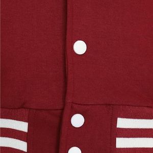 Vente en gros de veste universitaire de baseball boutonnée 100% coton pour hommes veste d'hiver en laine avec décoration brodée et logo sur le devant - Product Image 3