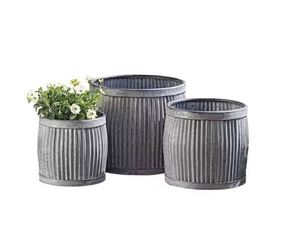 Macetas y jardineras galvanizadas decorativas para el hogar de diseño antiguo para accesorios para el hogar a precio asequible - Product Image 4