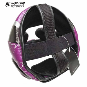 2025 protège-tête de boxe professionnel personnalisé équipement de protection en cuir de vachette en gros avec logo personnalisé - Product Image 5