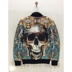 Unisex Custom Printed Sublimation Bomber <b>Jacket</b> <b>Waterproof</b> Breathable Reversible Canvas Hooded Collar Pockets Wholesale Outdoor - Product Image 4