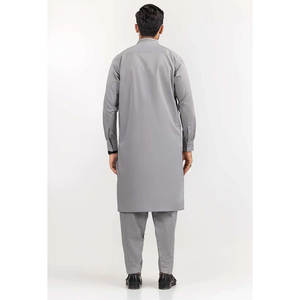 Haute qualité 100% coton Sherwani costumes pour hommes personnalisable traditionnel musulman haut col respirant grande taille Salwar Kameez - Product Image 3