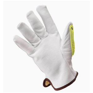 TPR flexible de cuero suave en la parte posterior de los guantes de protección contra impactos de mano - Product Image 4