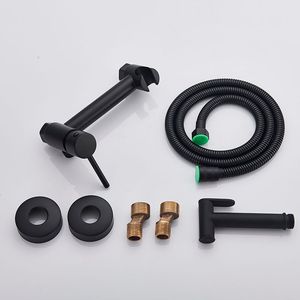 Conjunto de Chuveiro Higiênico de Parede Preto Fosco para Banheiro com Monocomando e Ducha Manual - Atacado - Product Image 6