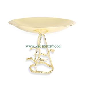 Pièce maîtresse de table pour mariage et événements Ensemble de 3 bols de nourriture élégants de forme et de taille personnalisées Bols de service en métal de couleur blanche - Product Image 4