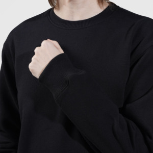 Sweat-shirt noir Argo pour l'entraînement, tissu tricoté respirant - Product Image 5
