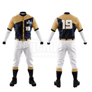 เครื่องแบบกีฬาเบสบอลแห้งเร็วใส่สบายผ้าซับลิเมชันเต็มตัวกระดุมเต็ม - Product Image 1