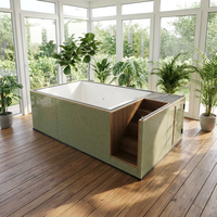Maison conteneur carrée standard modifiée, design moderne respirant, prête à l'emploi en extérieur, pour villa, appartement, jardin, complexe hôtelier, hôtel, loisirs