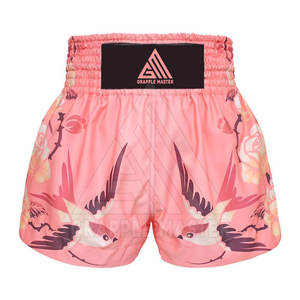 Pantalones cortos tailandeses de secado rápido de calidad superior para hombres Ropa deportiva y artes marciales Cantidad a granel con servicio de estilo de sublimación OEM - Product Image 1