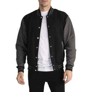 Vente chaude Varsity Jacket Hommes Baseball vierge de haute qualité pour manteau décontracté avec boutons - Product Image 2