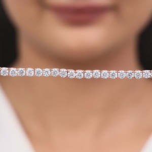 Luxe Rose Or Classique Zircon Clouté Cristal Bracelet Superbe Bracelet Bijoux Élégant Poignet Accessoire pour la Mode Moderne - Product Image 6