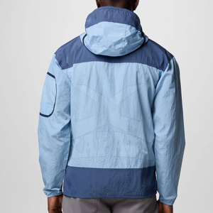 Chaqueta Cortavientos Anorak para Hombre en Oferta, Transpirable, con Cierre de Cremallera de un Cuarto, de Nailon/Poliéster, con Capucha a la Moda y Resistente al Viento - Product Image 2