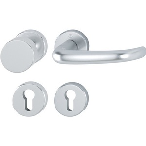 San Francisco 58/42KV/42KVS/1301 Aluminio F1 U-Form PZ Enlaces DIN Decoración del Hogar Rosettengarnitur HOPPE Flach D/K Flanco Derecho/Izquierdo - Product Image 1