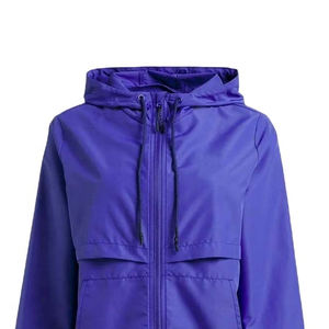 เสื้อกีฬาผ้าโพลีเอสเตอร์สำหรับผู้หญิงเสื้อกันลมเสื้อแจ็กเก็ตกันน้ำปรับแต่งโลโก้ได้ - Product Image 4