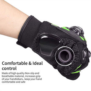 Guantes de carreras de motos Guantes transpirables de dedo completo para montar en moto con pantalla táctil - Product Image 4