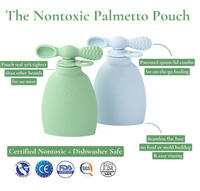 Pochettes pour aliments pour bébés en silicone réutilisables et non toxiques, stockage d'aliments pour bébés rechargeable, pochettes à presser pour les tout-petits