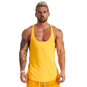 Men's Muscle Tank Top Sleeveless Fitness Bodybuilding <b>Stringer</b> <b>Vest</b> Athletic Training Wear - Product Image 3