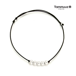 Top Selling Tammuuz Sterling Silver Unisex Beads <b>Bracelet</b> for All Seasons <b>Adjustable</b> Length - Product Image 2