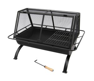 Barbecue au charbon de bois, machine à brisket, four à pizza au feu de bois, Feuerschale mit Grill, grand barbecue au charbon de bois avec table latérale - Product Image 5