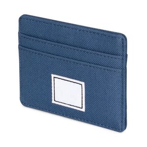 INDEX Tarjetero Minimalista de Lona Azul, Estuche para Tarjetas de Crédito, Cartera Delgada para Hombre - Product Image 2