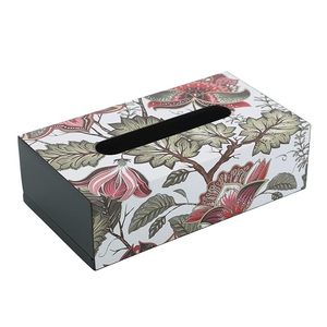 Soporte de caja de pañuelos impreso de madera hecho a mano de bajo precio con hermoso perfecto para Decoración de mesa de hotel y restaurante de oficina en casa - Product Image 1
