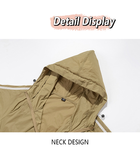 Chaqueta de Protección Solar de Manga Larga de Secado Rápido con Patrón Sólido para Verano UPF 50+ para Pesca al Aire Libre Personalizable - Product Image 5