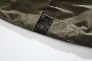 Pantalones Jogger Cargo de Lona Casuales para Hombre, Transpirables, de Cintura Media, Holgados, Rectos, con Seis Bolsillos, Estilo Hip Hop, con Frente Plano y Tinte Uniforme - Product Image 2