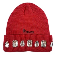 Gorros de Punto de Color Sólido de Alta Calidad de 180 g/m² con Bordado 3D, Unisex, para Otoño e Invierno, Cálidos para Exteriores, Precio Económico, Venta al Por Mayor