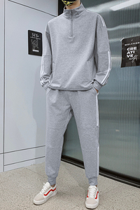 Gran oferta de ropa deportiva de calidad para hombre, conjunto de Sudadera con capucha, pantalones para correr para primavera, otoño, nuevo sudor deportivo de primavera para hombre - Product Image 6