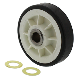 ER12001541 Electric Dryer <b>Drum</b> Roller Replaces 12001541 Made of <b>Plastic</b> Cloth and Rubber From Ningbo Port - Product Image 1