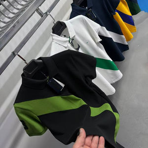 Camiseta de Algodón Lisa para Hombre, Manga Corta, Cuello en V, Casual, Transpirable, Ecológica, OEM, ODM, Logotipo Personalizado Bordado en la Parte Delantera, Lisa - Product Image 1