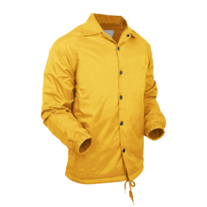 Respirant logo personnalisé hommes coupe-vent col rabattu entraîneurs veste bouton haut rayure hommes coaching vestes - Product Image 5