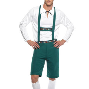 Mejor Venta de verano de moda Lederhosen cintura Media fácil de Usar diseño bordado tela de lona elegante con patrón oscuro teñido liso - Product Image 6