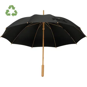Ombrello Promozionale Sostenibile LENI in Bambù e RPET, Gadget Ecologico e Elegante - Product Image 1